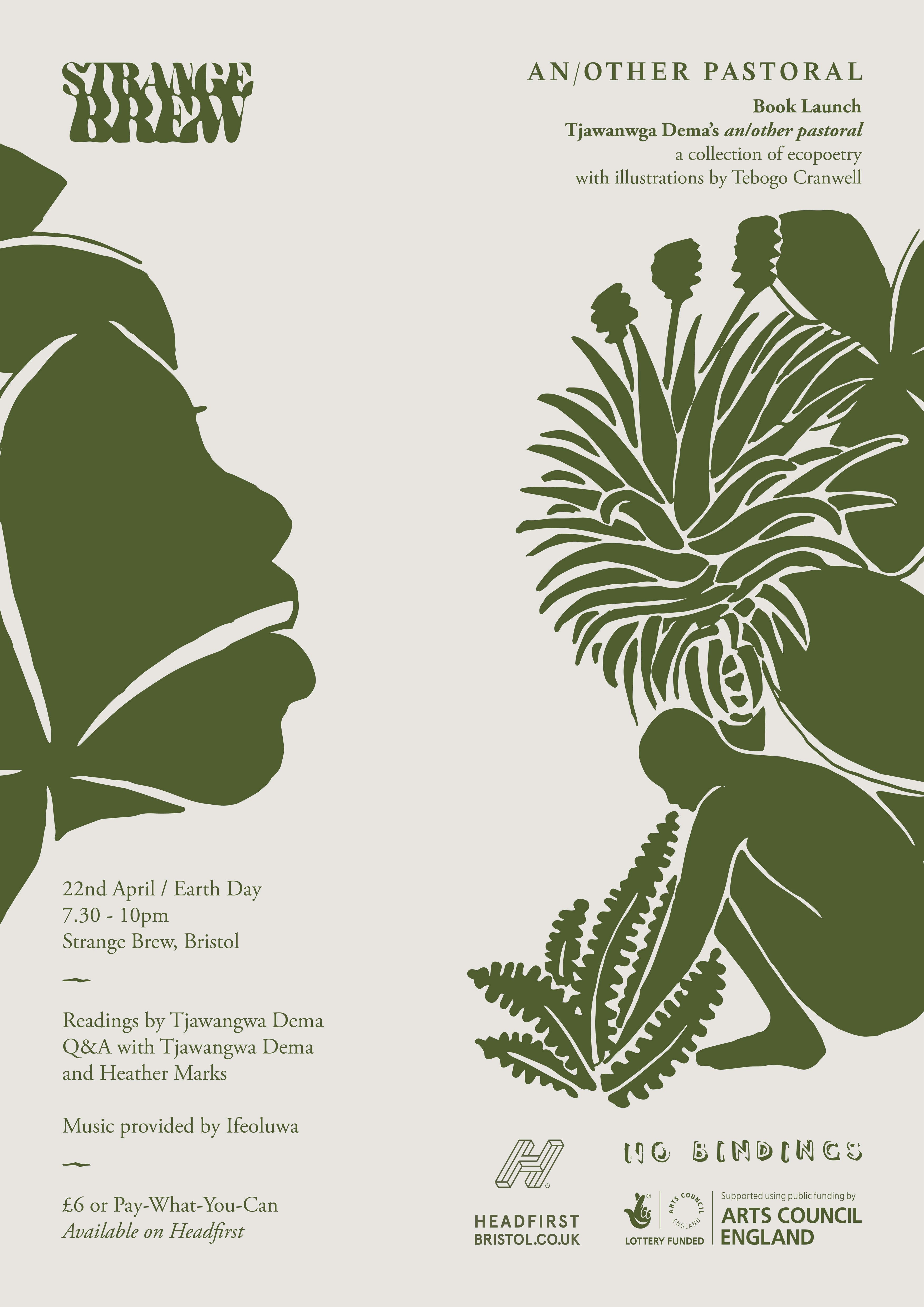 Poster of Another Pastoral book launch - information given in text